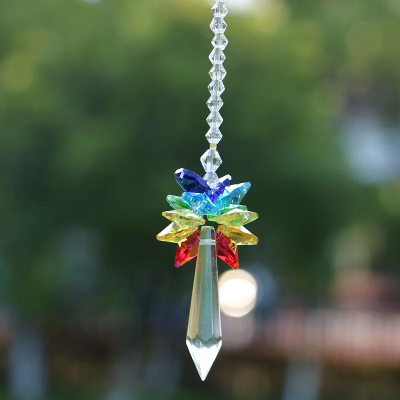 

1PCS Glass Crystal Angel Suncatcher Prism Pendant Hanging Drop Pendant Rainbow Maker Wedding Home Decoration