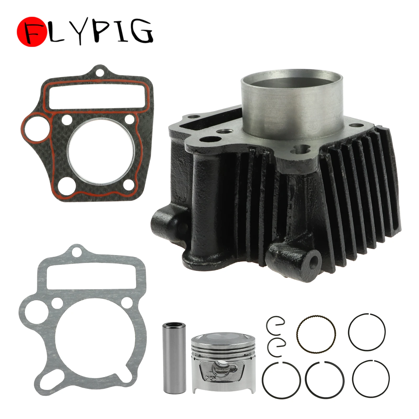 Cylinder Piston Ring Gasket Kit for Honda CRF70 CT70 TRX70 XR70 ATC70 S65 70cc Dirt Pit Bike ATV Quad Motorcycle Engine Part