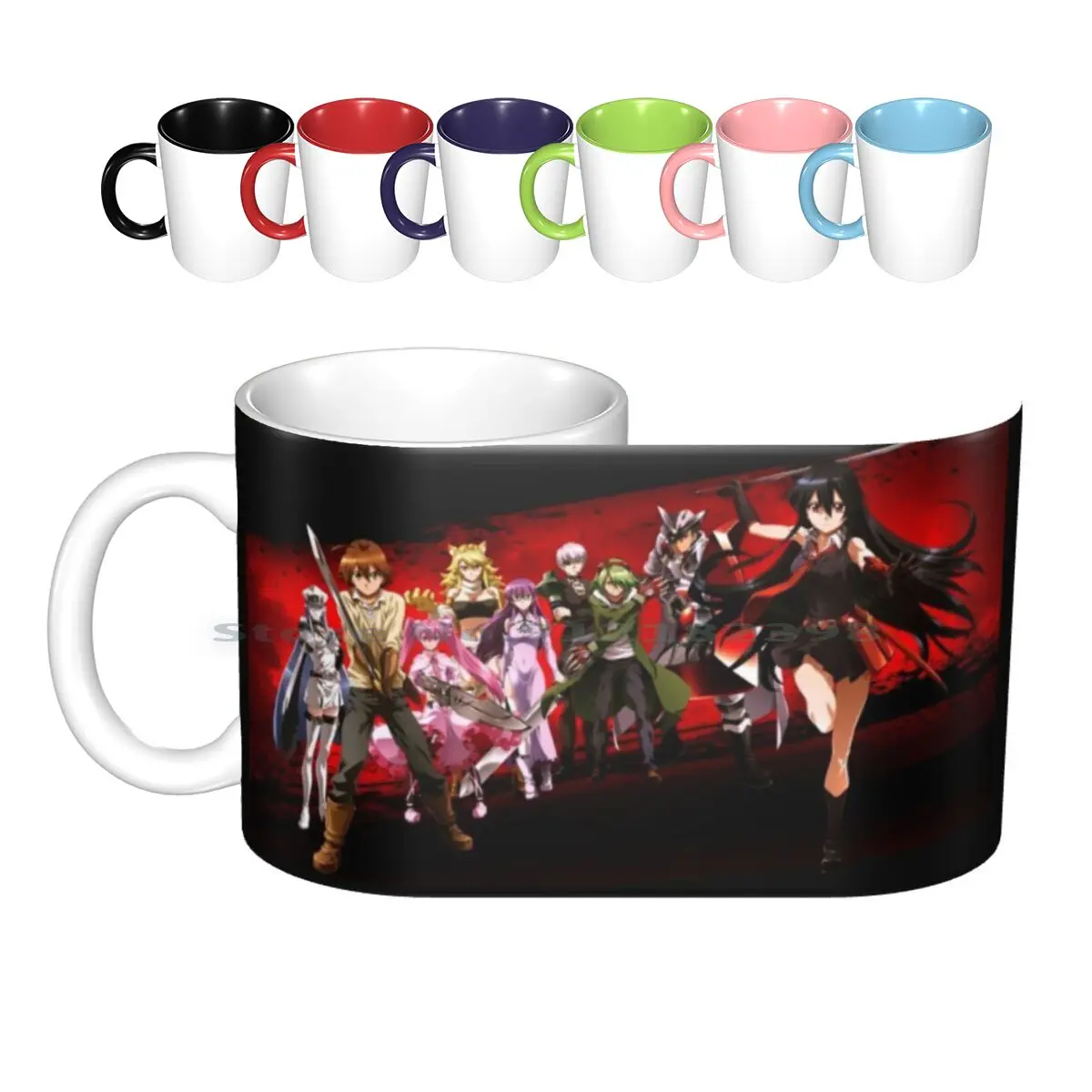 Anime Akame Ga Kill Ceramic Mugs Coffee Cups Milk Tea Mug Anime Akame Ga Kill Creative Trending Vintage Gift Bottle Cup