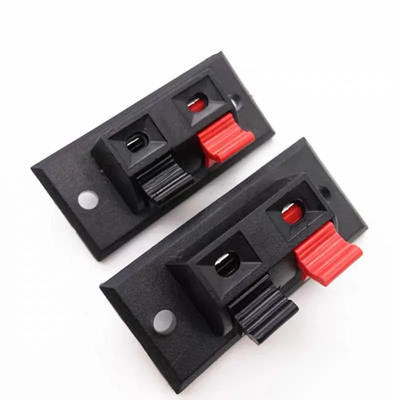 2pcs WP 2 Pin Speaker Amplifier Wire Clip Audio terminal horn wire jack Socket Medium WP2-3 terminal box clamp For Audio speaker