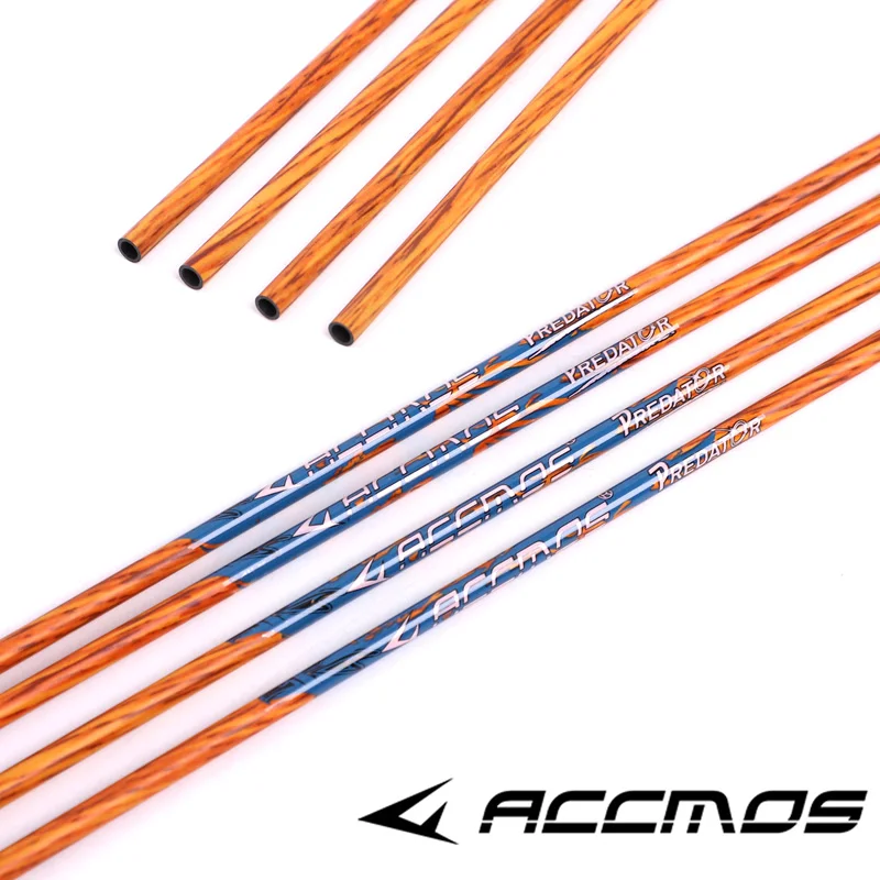 6/12/18pc ID6.2mm Pure Carbon Arrow Shaft Wood Skin Arrow Tube Spine 300 350 400 500 600 700Archery Recurve Bow Hunting Shooti