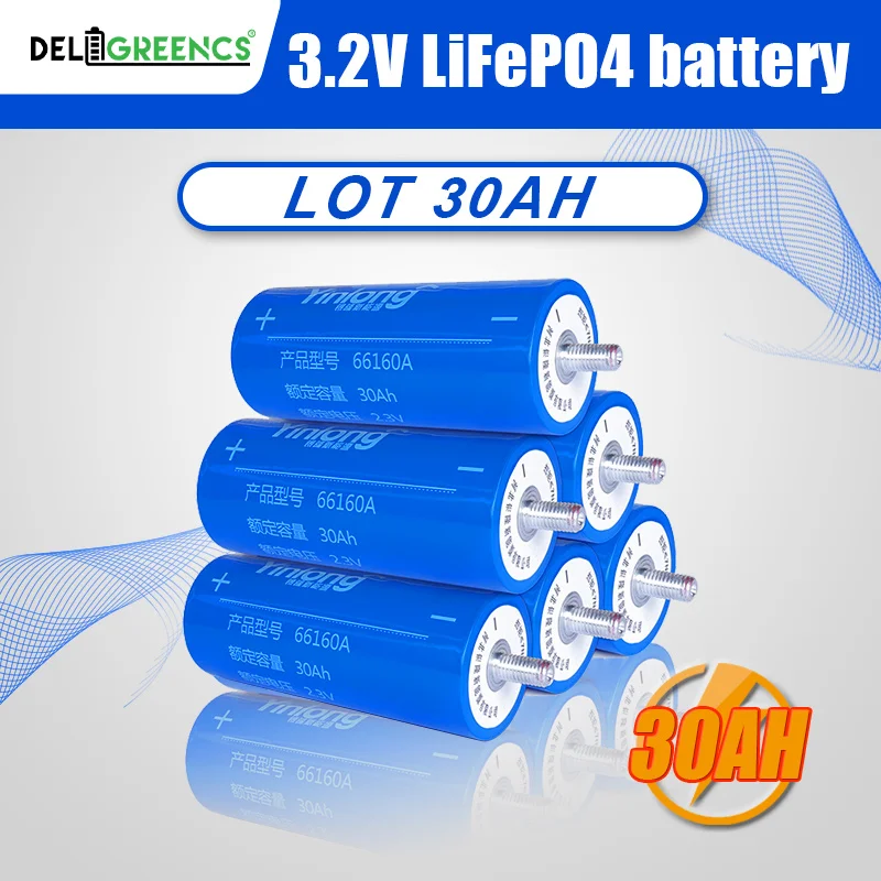 Original Yinlong 66160 2.3V 40Ah Lithium Titanate LTO battery cell 6pcs a lot DIY Lto for E-bike Automobiles Buses Railroad Cars