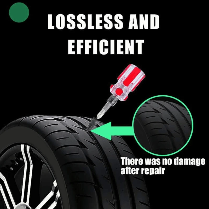 20Pcs/Set Car Tire Puncture Nails Vacuum Tire Repair Tool Patch Fix Plug Nail Motorcycle Truck Self-Service Tire Repair Screw