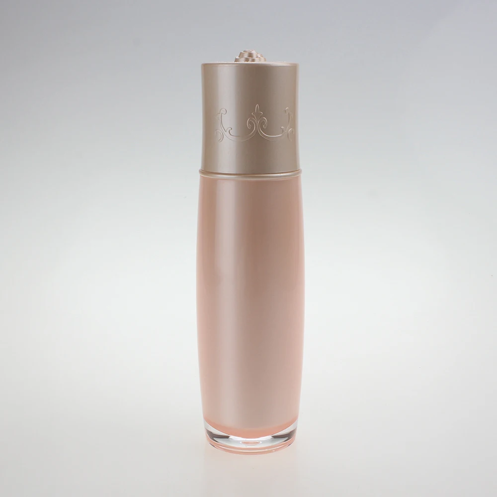 

Empty Plastic Bottle Cosmetic Packaging 80ml Pink/White Lotion Bottle