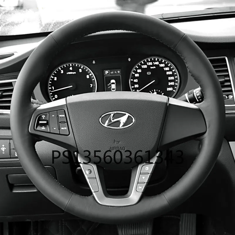 

Suitable for Hyundai Ix35 Ix25 Mistra Elantra Tucson Sonata hand-stitched steering wheel cover leather suede grip cover