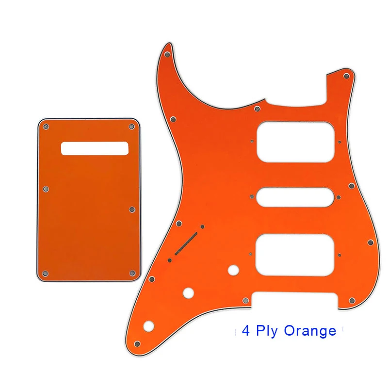 

Quality Guitar Pickguard -For US Left Handed 11 Screw Holes Start Humbucker HSH Scratch Plate & Back Plate