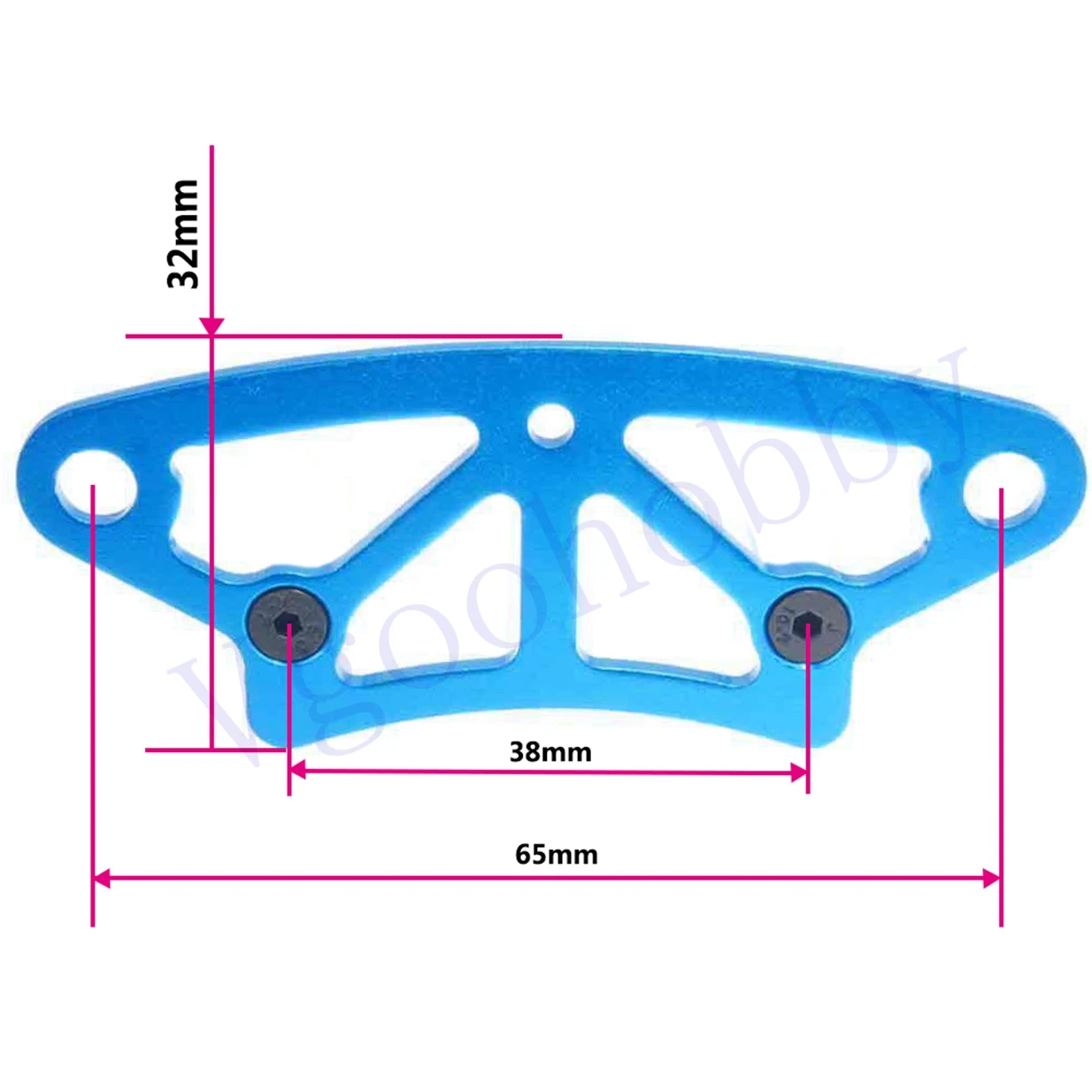 Front Foam Bumper,Aluminum Bumper Rail Upper Plate for HSP Redcat Racing 1/10 RC Drift Car Lightning EP Drift/EPX Pro/STK