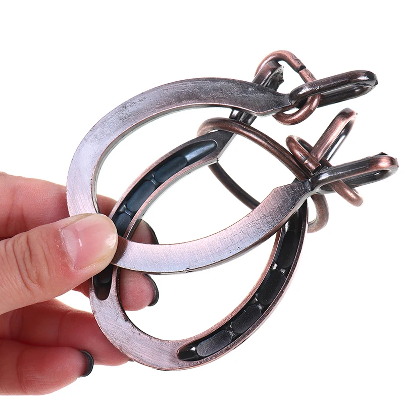 

1pc Adult and Teenager Cast Metal Brain Teaser Puzzle Toys - Horse Zinc Alloy Horseshoe Lock Toys