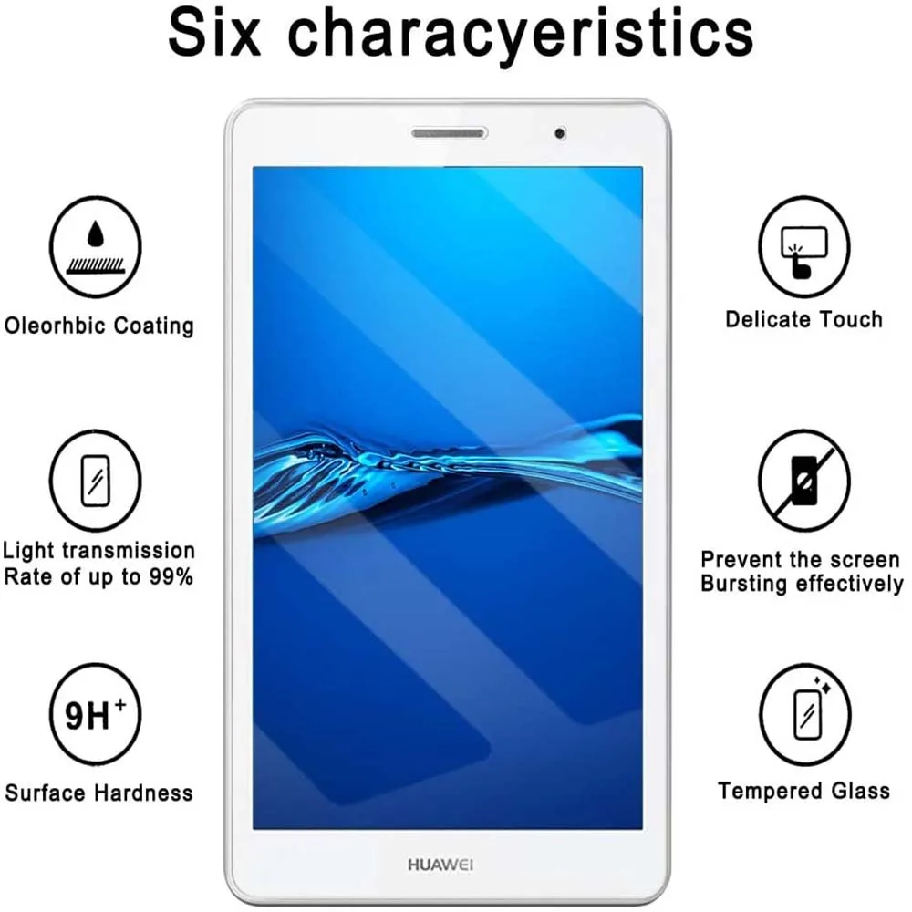 Tempered Glass for Huawei MediaPad T3 8.0 Inch Screen Protector 9H 0.4mm Tablet Protective Film