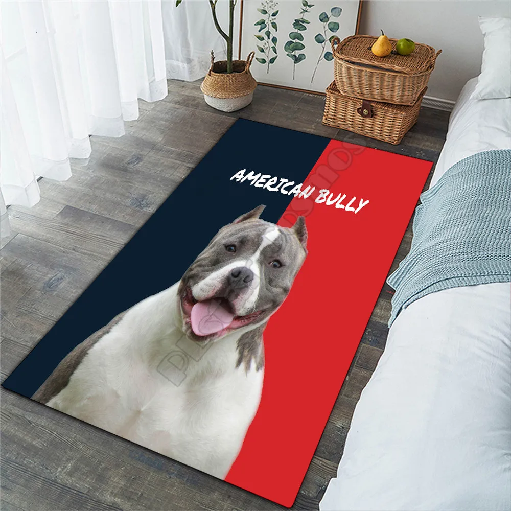 

Best Friend American Bully 3D All Over Printed Rug Non-slip Mat Dining Room Living Room Soft Bedroom Carpet