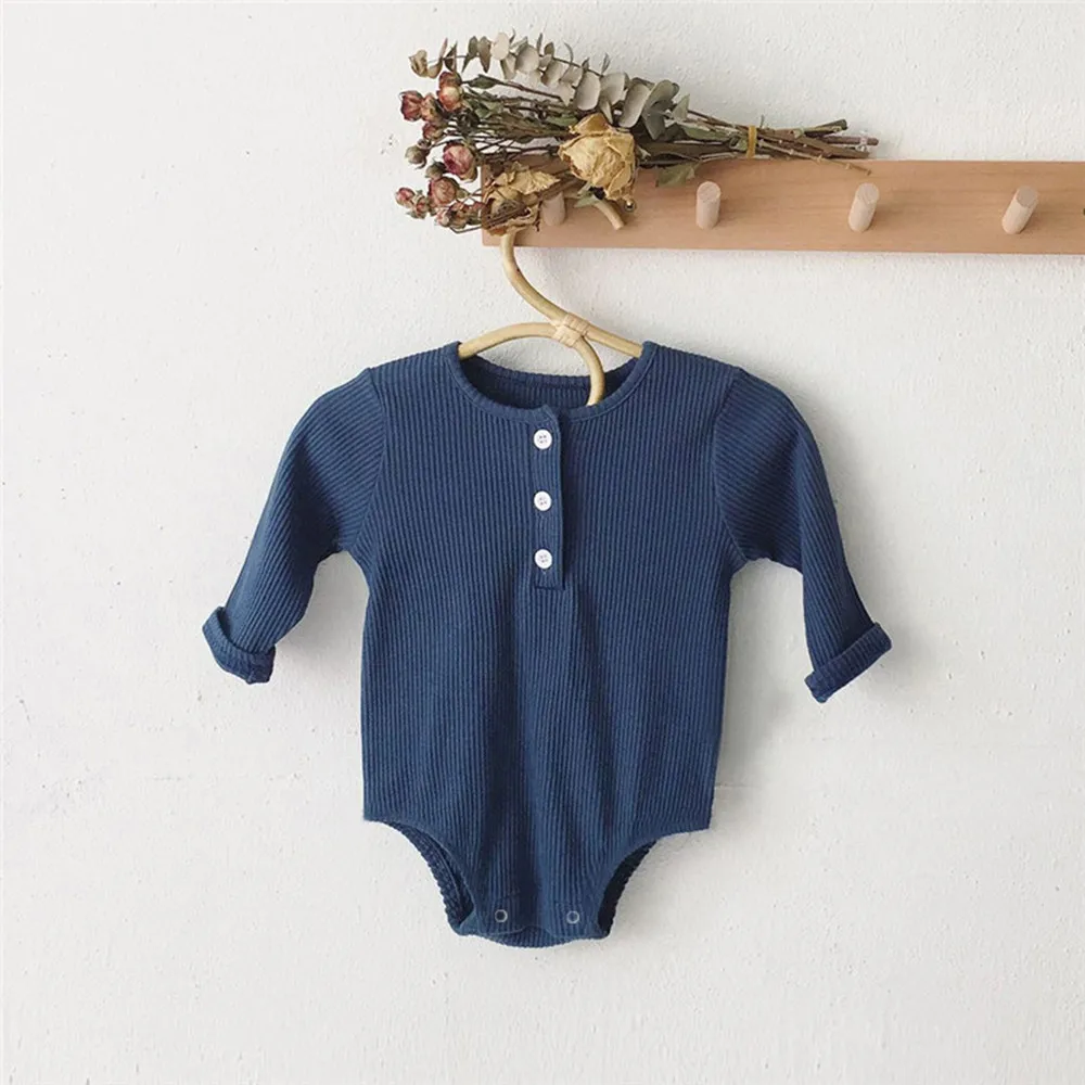 Newborn Rompers Baby Boys Jumpsuits Long Sleeve Kids Basic Overalls Autumn Spring Clothes Cotton Boys Jumpsuits Outfits