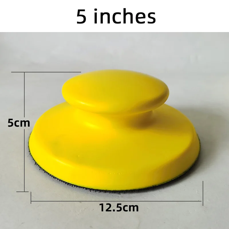 Car Putty Moagem Ash Push Plate 5 Polegada 125mm 6 Polegada Round Auto-adesivo Lixa Backing Board