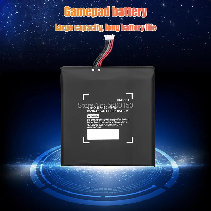 Carregador para nintendo switch, reparo para substituição de bateria, 3.7v, 4310mah, pilhas recarregáveis de íon-lítio