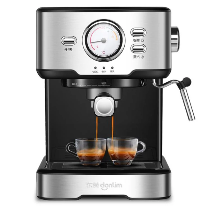 

Coffee Machine Cafetera 20 Bar Espresso inox Semi Automatic Expresso Cappuccino Hot Water Steam Temperature Display