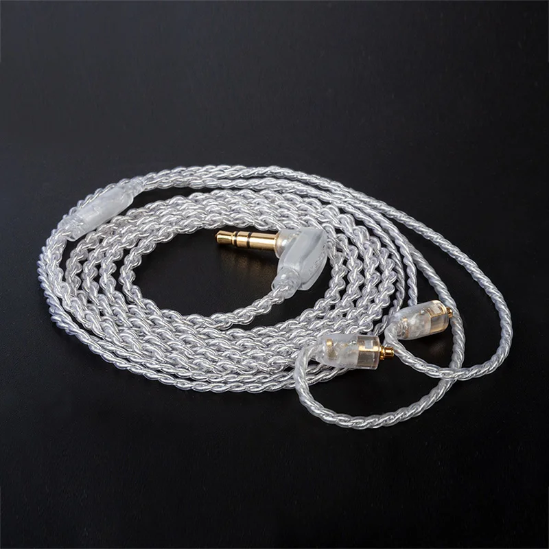 سماعات أذن KBEAR منعشة 4 كور 4N مطلية بالفضة ومطورة مع كابل MMCX/2PIN/QDC/TFZ لسماعة رأس TRI I3 Pro KZ ZST ZSN