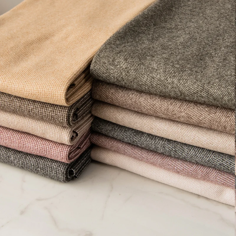 150cmx50cm Autumn and Winter Solid Color Woolen Cloth Fabric Thick Cashmere Wool Coat Pants Jacket Woolen Cloth Apparel Fabric