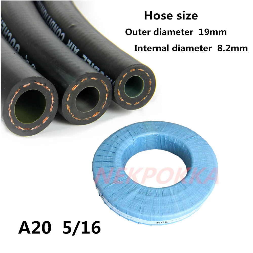 50 meters,Air conditioning R134a hose,R134a R12 3/8 5/16 hose,Refrigerant hose,Automotive refrigerant pipe 8mm,A20 8mm