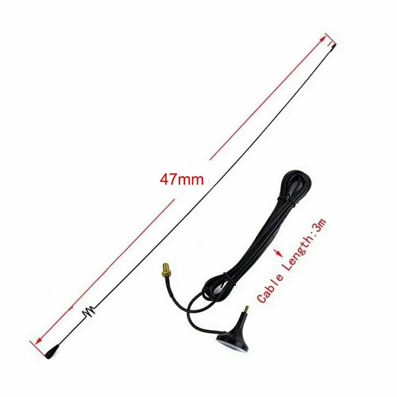 Walkie Talkie Car Antenna Nagoya UT-108UV 108 SMA-Male UHF VHF Magnetic Stand for YAESU VX-3R TONGFA UV985 Baofeng UV-3R Radio