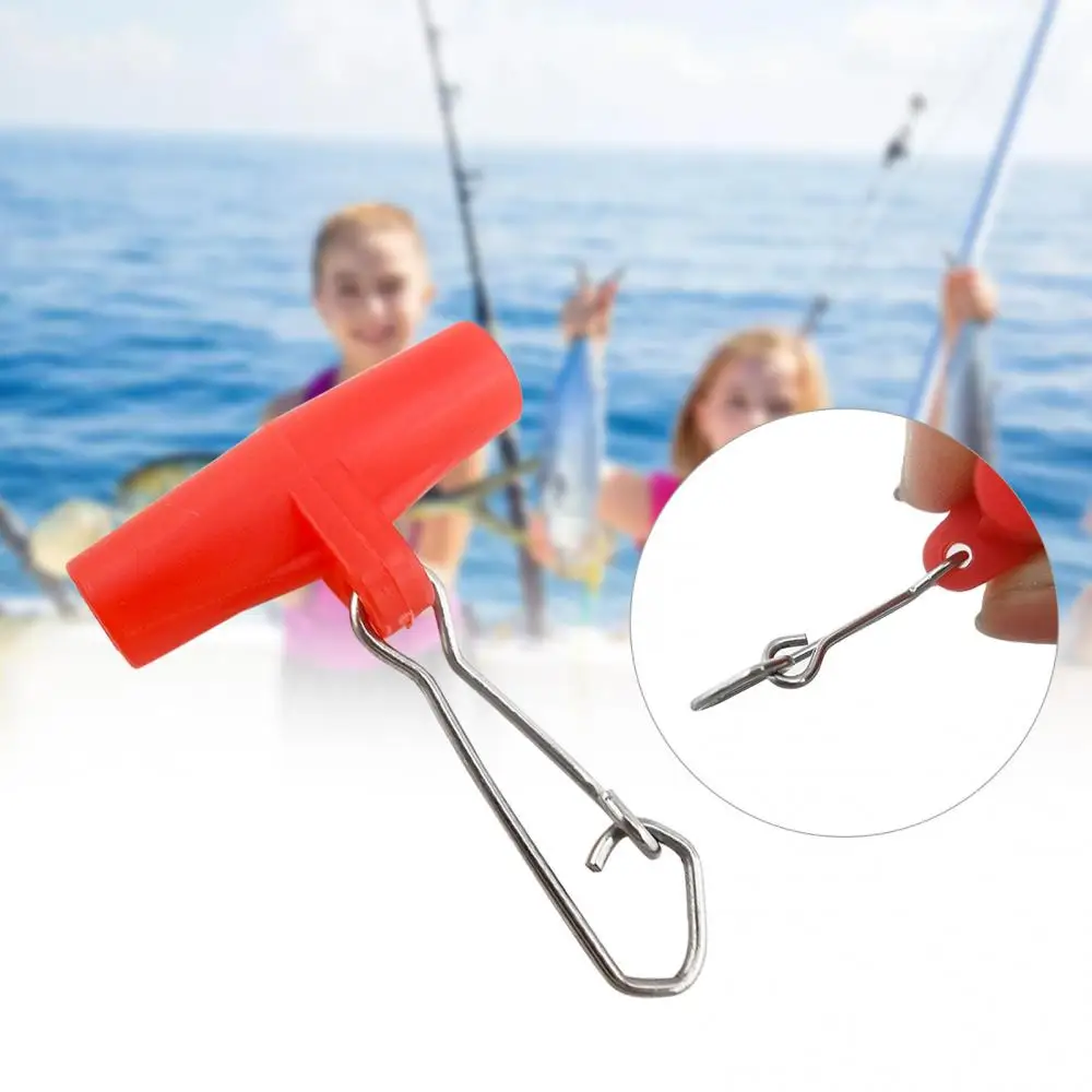 Swivel 10Pcs Tool Hook Portable 10Pcs/Set Fishing Line Sinker Slides Slider Snap Accessory Plastic Head Nice Snap Interlock