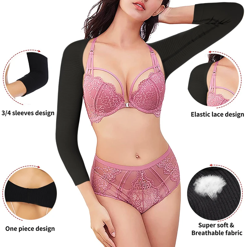 Women Shapewear Arm Shaper Back Shoulder Corrector Humpback Prevent Arm Control Correct Posture Slimming Underwear Body Shaper - view 4