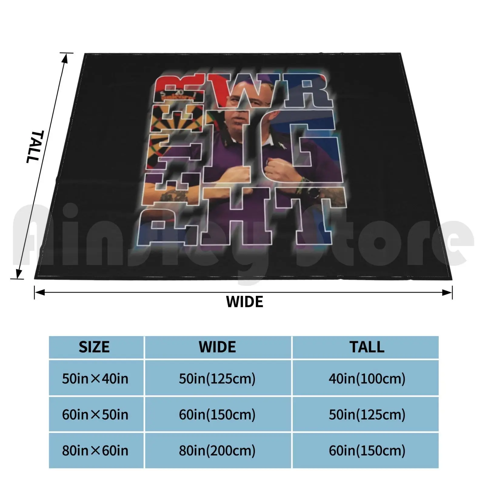 بطانية Snakebite Peter Wright World Blanket أزياء مخصصة ثلاثية Snakebite Wright Snakebite Double Out Darts Wright