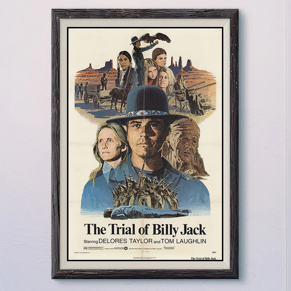 

N529 THE TRIAL OF BILLY JACK Винтаж, классическое кино ткань HD постер художественное украшение для дома в подарок