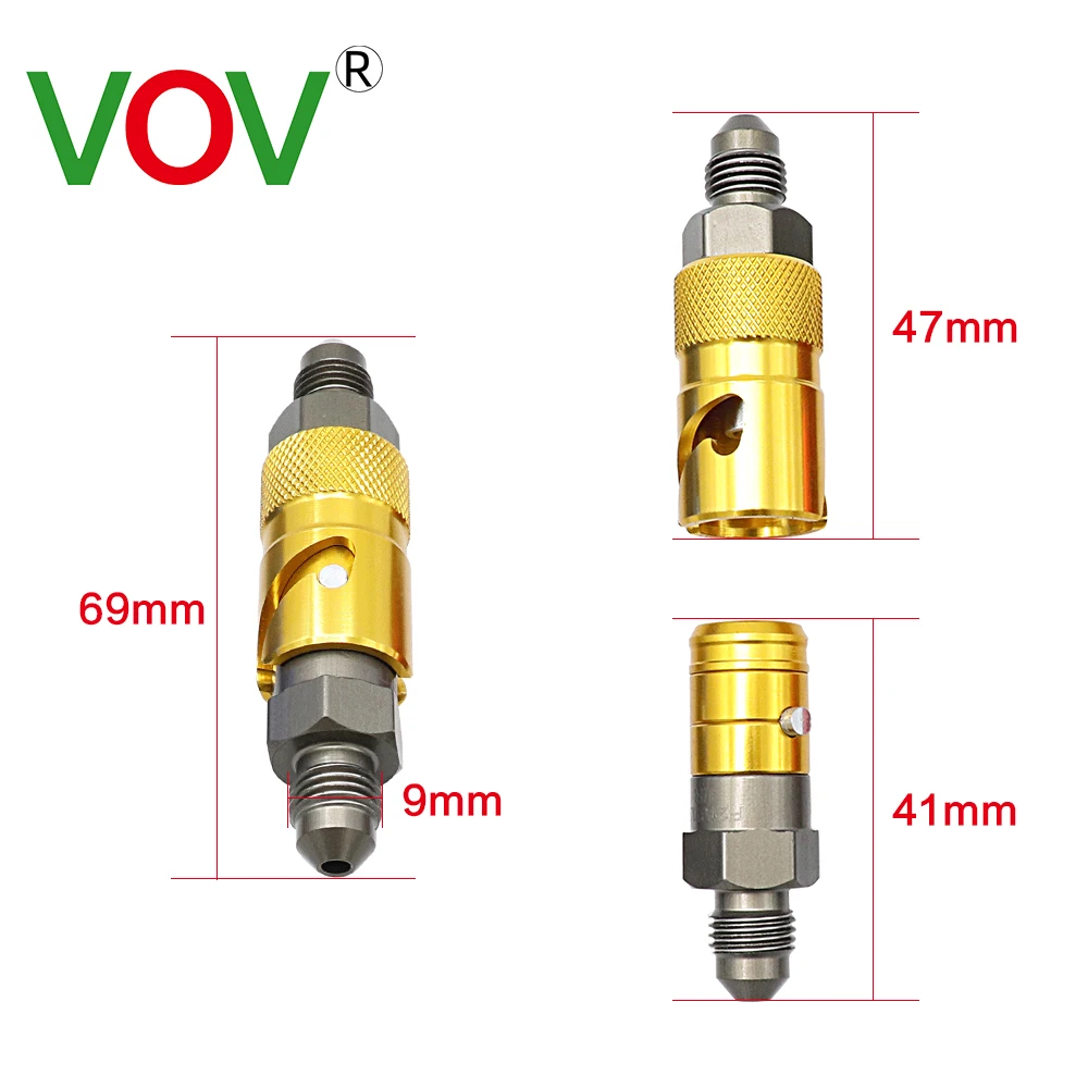 VOV Motorcycle Brake Caliper Quick Removal Cover Disassembly Replace Brake Line Connector AN3 Universal For Honda For Yamaha