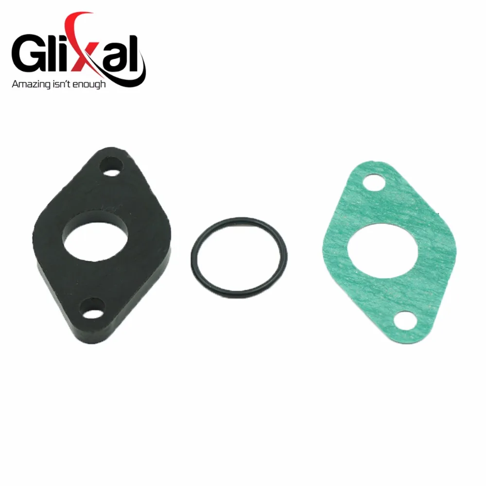 Glixal GY6 49cc 50cc Intake Manifold Spacer Insulator Scooter Moped ATV Go-Kart Buggy Engine Carburetor Carb 139QMB 139QMA