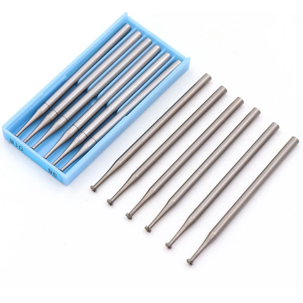 6PCS Alloy Tungsten Steel Carving Burs For Olive Amber Engraving Wood Milling Cutter Tools