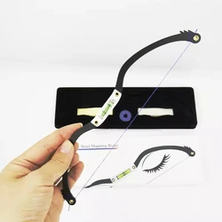 1Set Microblading Bow And Arrow Line Level Ruler Eyebrow Permanent Makeup Measuring Eyebrow Mapping Rope Pre Ink PMU Tattoo Tool