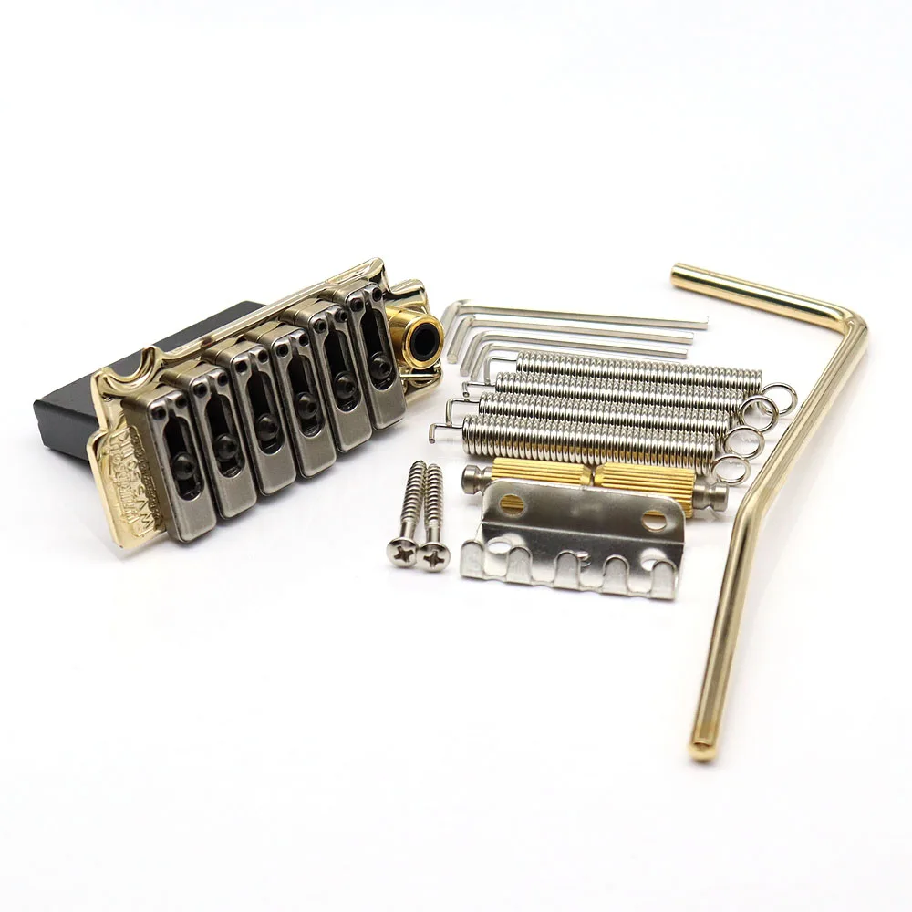 1set Guitar Bridge Wilkinson Bridge WVS50IIK Tremolo Bridge with Stainless Steel Saddles for Stratocaster ST Electric Guitar