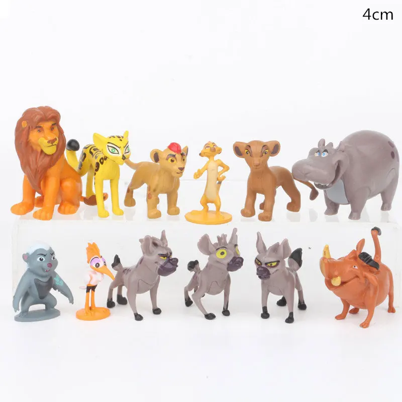 9-12pcs Cartoon The Lion Guard PVC Action Figures Bunga Beshte Fuli Ono The Lion Nala Timon Pumbaa Sarabi Sarafina Doll Toys