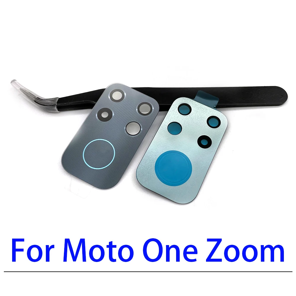 NEW Tested Camera Glass For Moto One Zoom Fusion Plus Hyper Vision Action Macro Rear Back Camera Glass Lens With Sticker