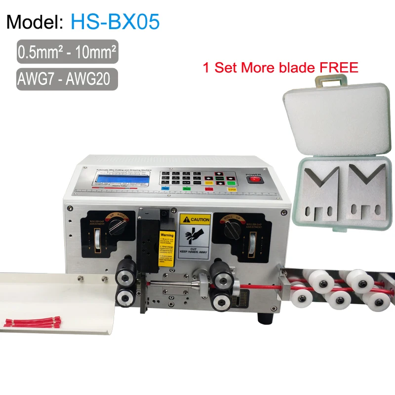 

HS-BX05 Electric Automatic Wire Stripping Machine for Cable & Computer Wires up to 10mm² Includes 1 Set Extra Blade