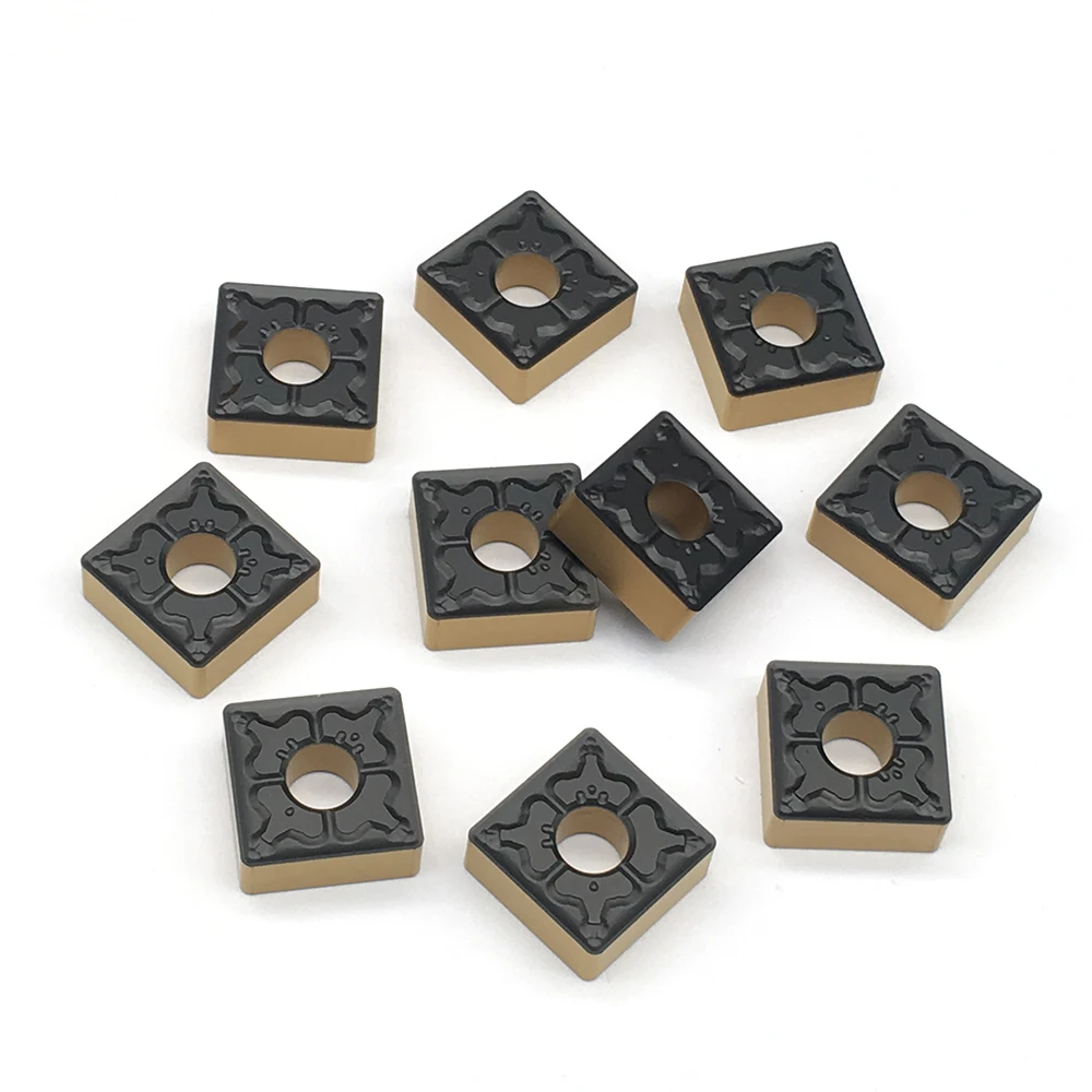 10PCS SNMG120408 TM FT4225 สองโทนสำหรับเครื่องกลึงโลหะเครื่องมือแทรกคาร์ไบด์สำหรับ CNC เครื่องมือเครื่องกลึงโลหะ CNC