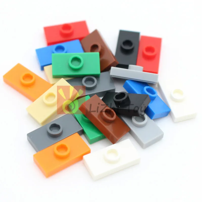 50pcs Building Blocks Bricks Plate Modified 1x2 with 1 Stud 3794 15573 Compatible with Assembles Particles All Brands Blocks