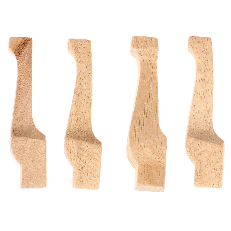 4Pcs FAI DA TE In Legno Gambe del Tavolo per 1/12 Dollhouse Miniatura della Mobili giocattolo Decor Fare Accessori Bambole Decorazione Della Casa