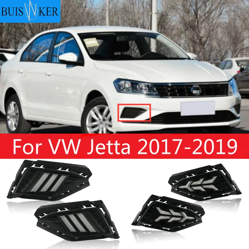 

For VW Jetta 2017-2019 LED DRL Daytime Running Lights With Wire Of Harness