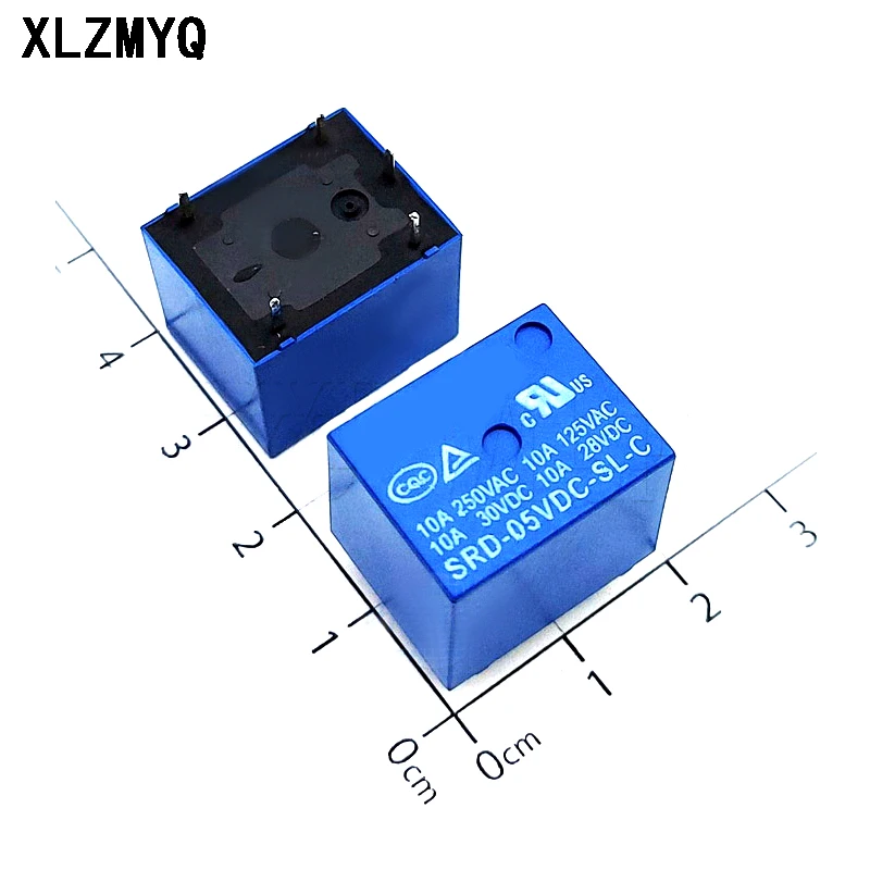 100PCS SRD 5V 9V 12V 24V 48V Power Relay SRD-05VDC-SL-C SRD-09VDC-SL-C SRD-12VDC-SL-C SRD-24VDC-SL-C SRD-48VDC Relays 10A 250VAC