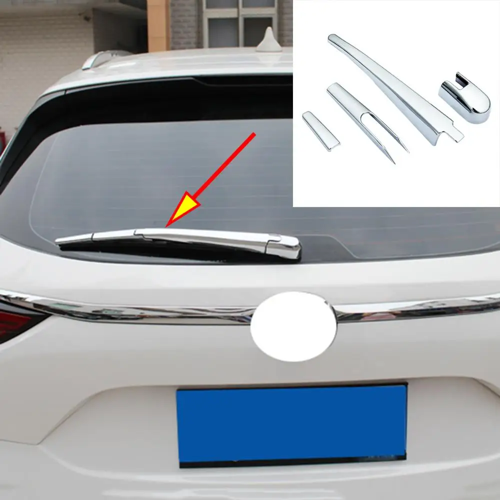 ABS Chrome rear wiper cover trim strips appearance body bright strip exterior patch Fit For Mazda CX5 CX-5 KF 2nd 2017 2018 2019