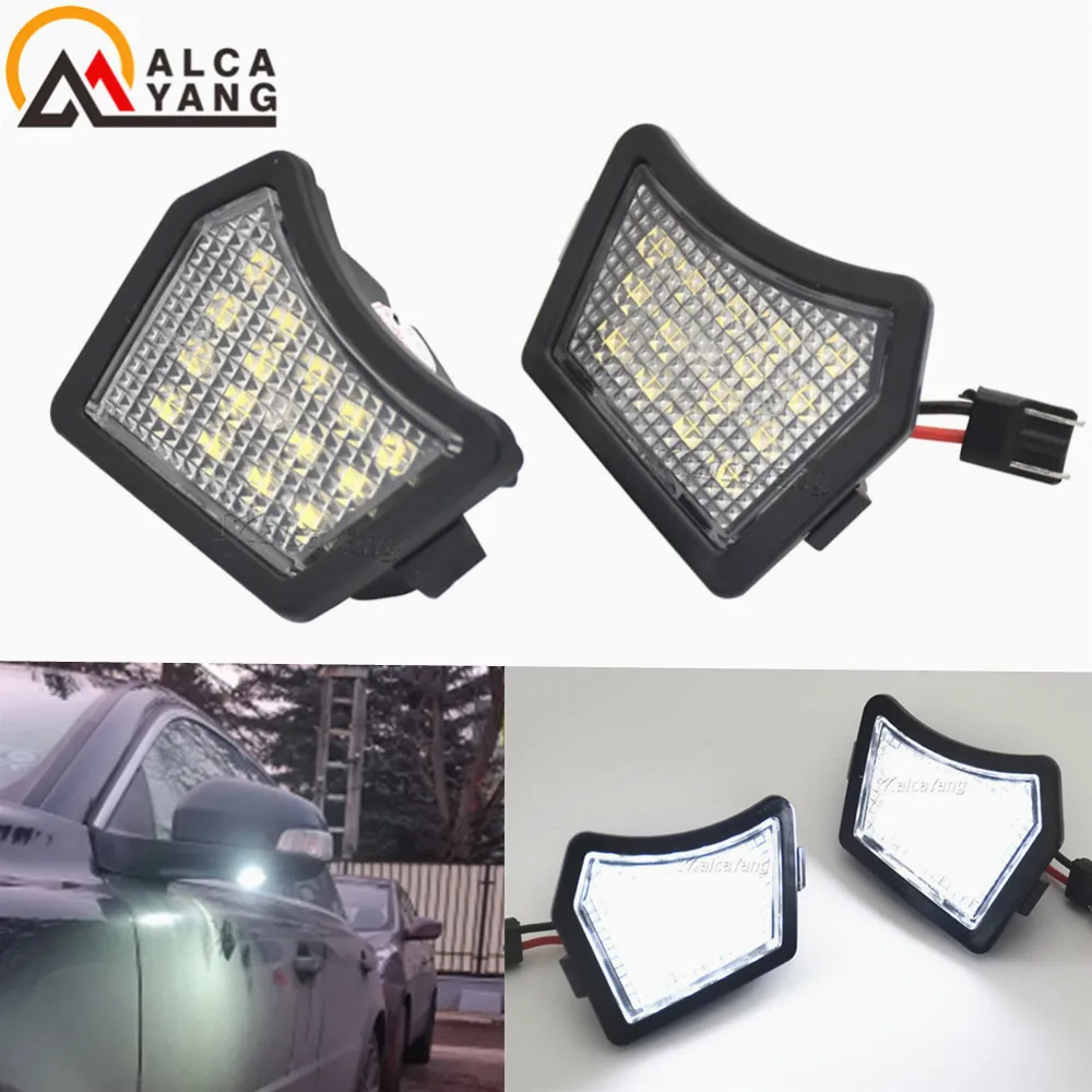 2PCs For Volvo V40 V50 V60 V70 MK3 C70 MK2 XC90 XC70 C30 S40 S60 II S80 Canbus Led Side Mirror Under Puddle Lights Modules