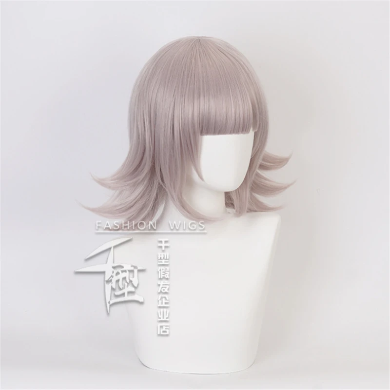 NANAMI CHIAKI Wig Super Danganronpa Cosplay Wig Anime Cosplay Hair Synthetic Heat Resistant Women Hair Wigs + Wig Cap