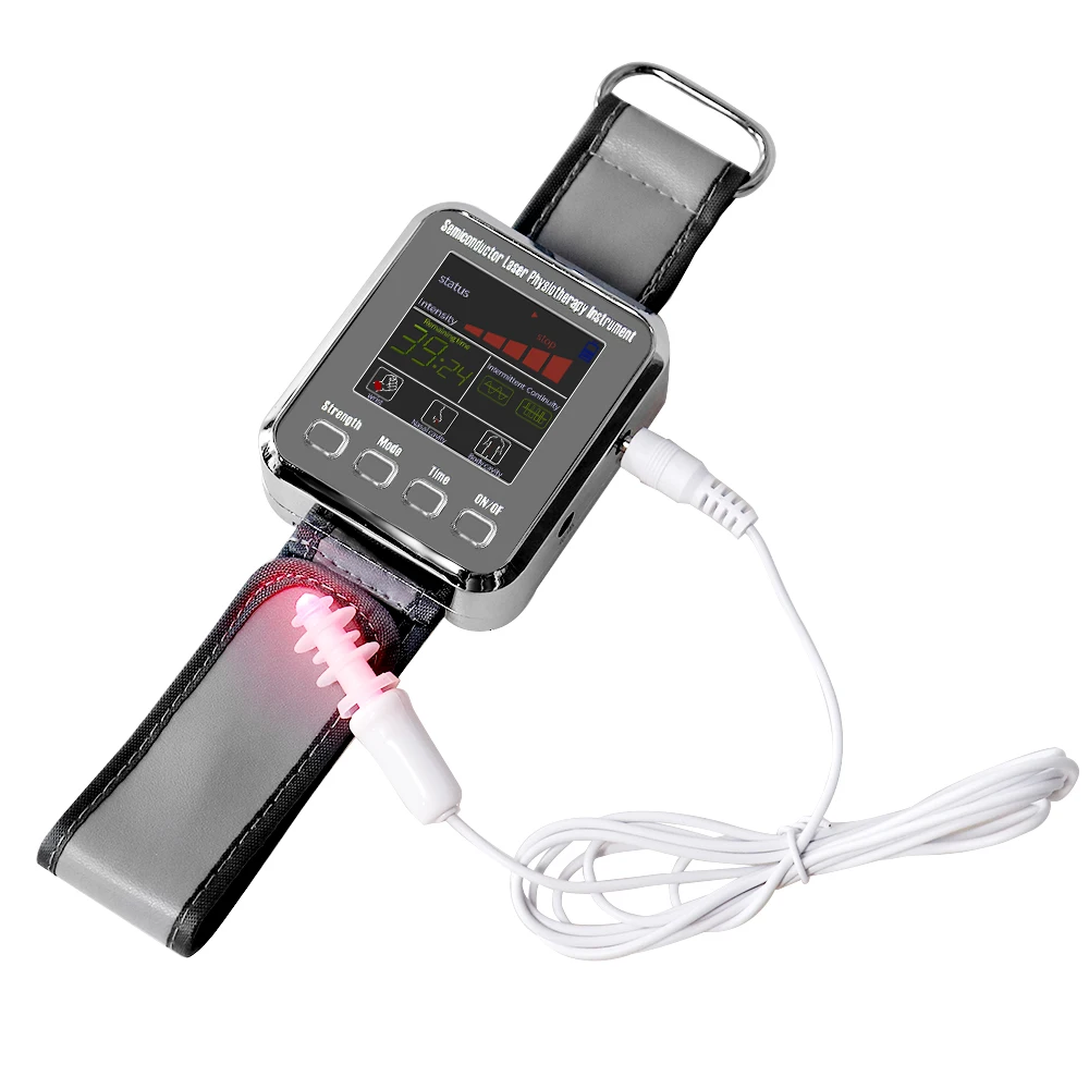 650nm Laser Physiotherapy Diabetes Hypertension Cholesterol  7/12 Holes Diode LLLT Watch Laser Sinusitis Therapy Treatment