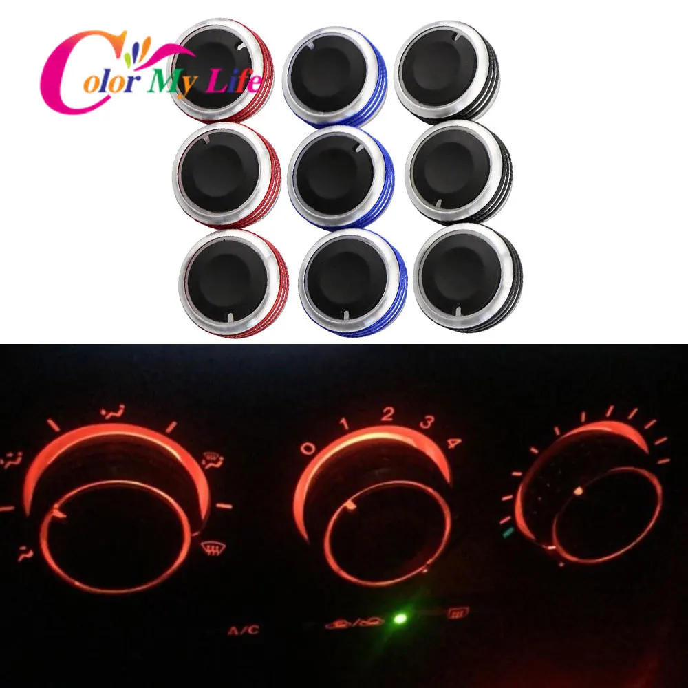 Color My Life A/C Air Condition Panel Control Knob Fit for Mazda 3 M3 2004 2005 2006 2007 2008 2009 Car Accessories