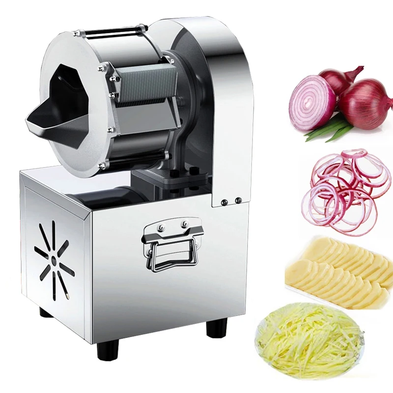 

Automatic Vegetable Cutting Machine Commercial Potato Carrot Ginger Shredding Machine Electric Slicer Vegetable Cutter