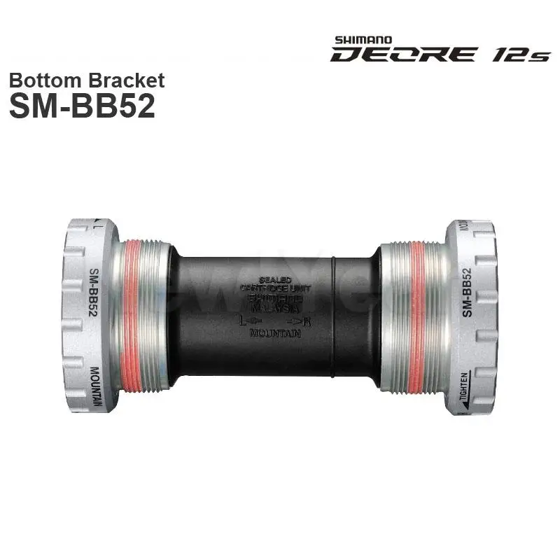 SHIMANO ALIVIO SM-BB52 Bottom Bracket DEORE M6100 Series Threaded HOLLOWTECH II 68/73 mm shell width - Trekking ORiginal parts