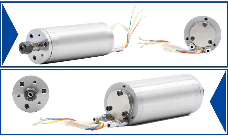 G-Penny CNC-Wasserkühlspindel 75V 300W ER8 60000RPM 1000Hz D48×130mm Präzisions-Graviermotor für Holz, PCB, PVC, PMMA, weiches Material – Detail 6
