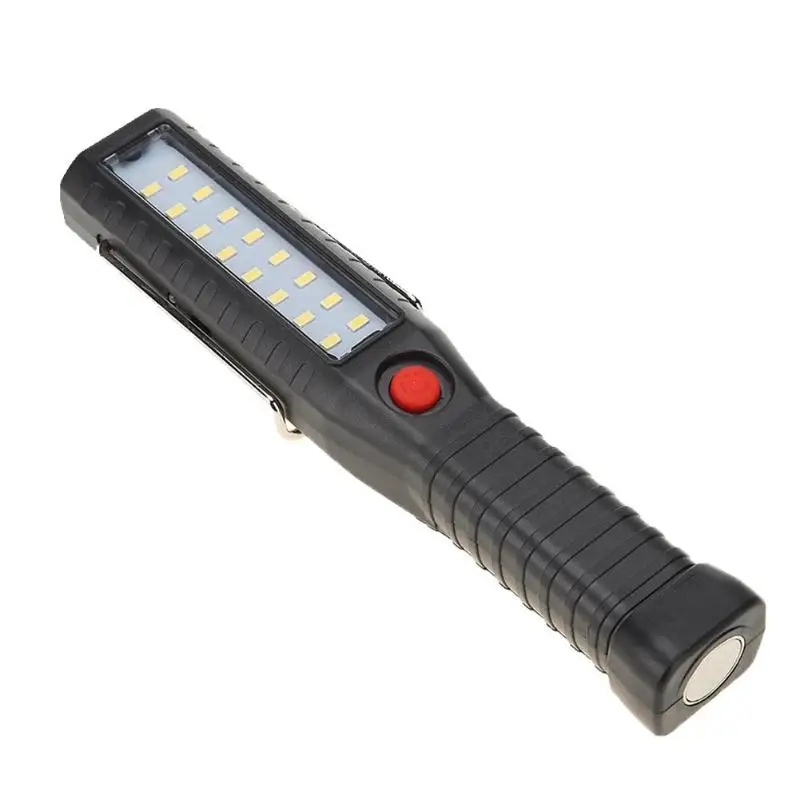 USB Rechargeable 16LED Work Light Magnetic Hanging Inspection Lamp Hand Tor Flashlight Hanging Hook Lamp Torch Built in Battery