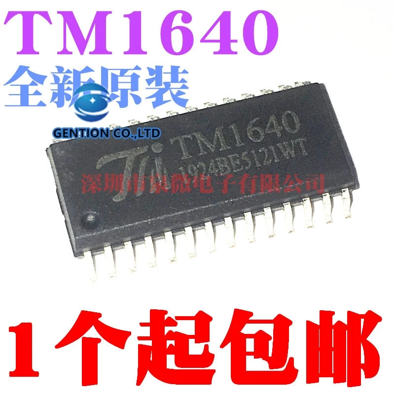 

10PCS TM1640 SOP28 LED digital tube display driver chip in stock 100% new and original