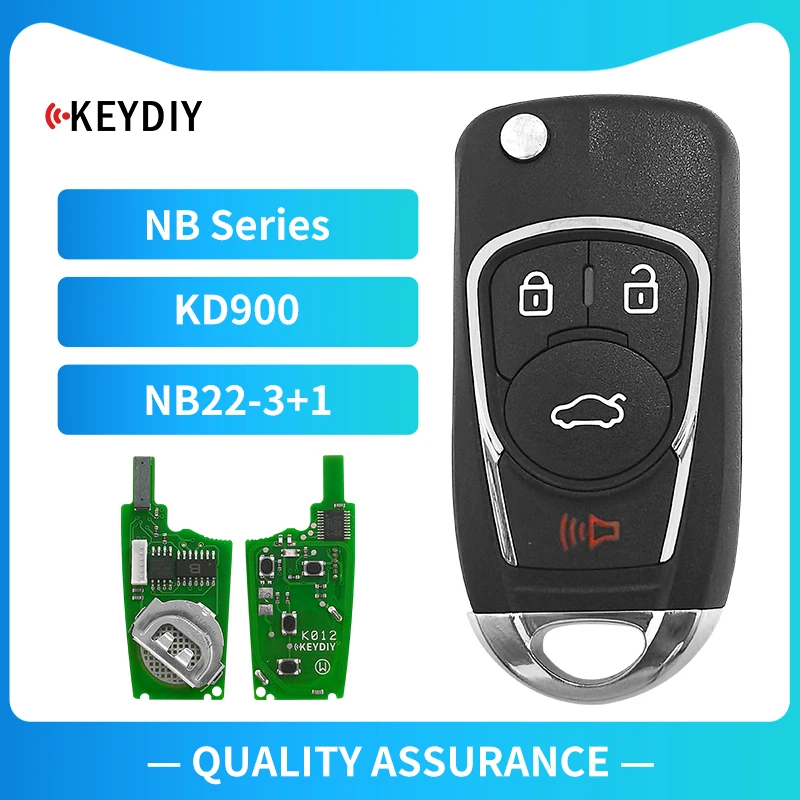 XNRKEY Original KD NB Series Remotes NB22-4 Multi-function For KD900/MINI KD/URG200 Key Programmer